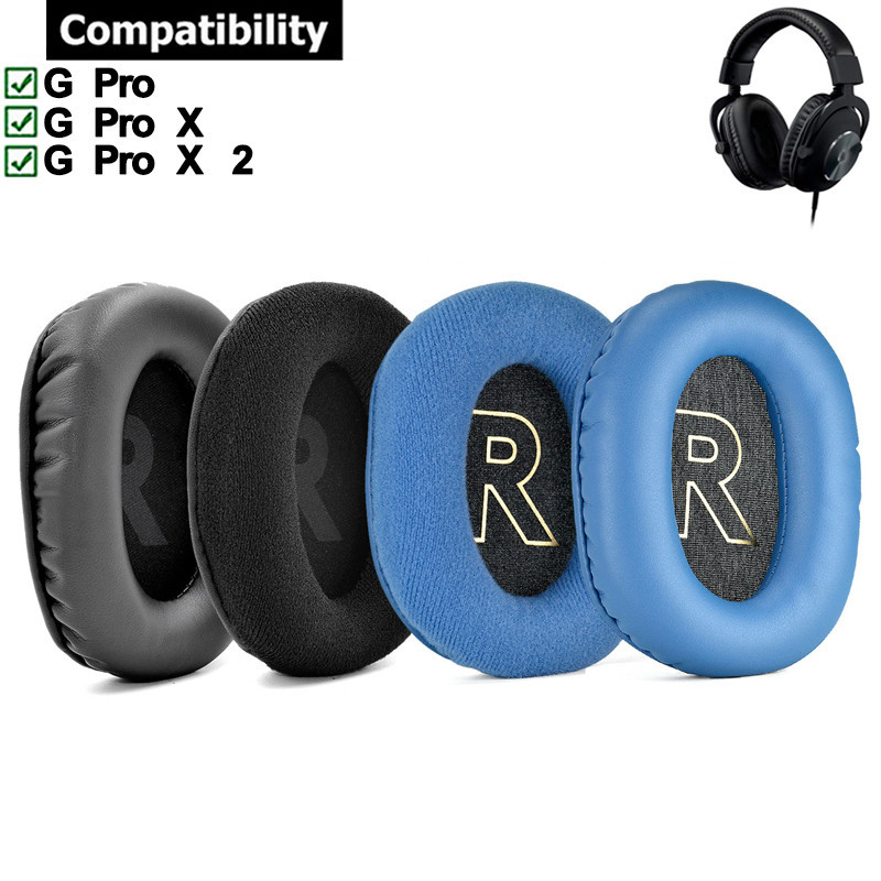 1 คู่หูฟังแผ่นรองหูฟังสําหรับ Logitech G Pro X 2 Prox 2 ชุดหูฟัง Earpad เบาะฟองน้ํา Earmuffs
