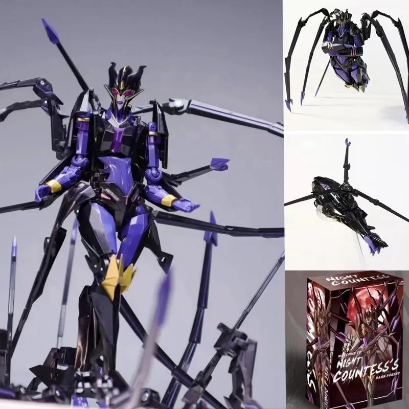 Apc Apache Black Widow Spider Night Queen Countess เฮลิคอปเตอร์เปลี่ยนร่างใบรับรอง TFP Leader's TB7L