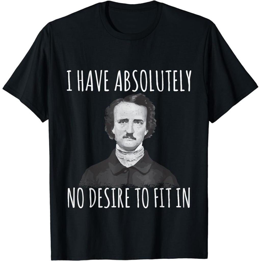 เสื้อยืด Goth Edgar Allan Poe แบบใหม่ ออกแบบจำกัด