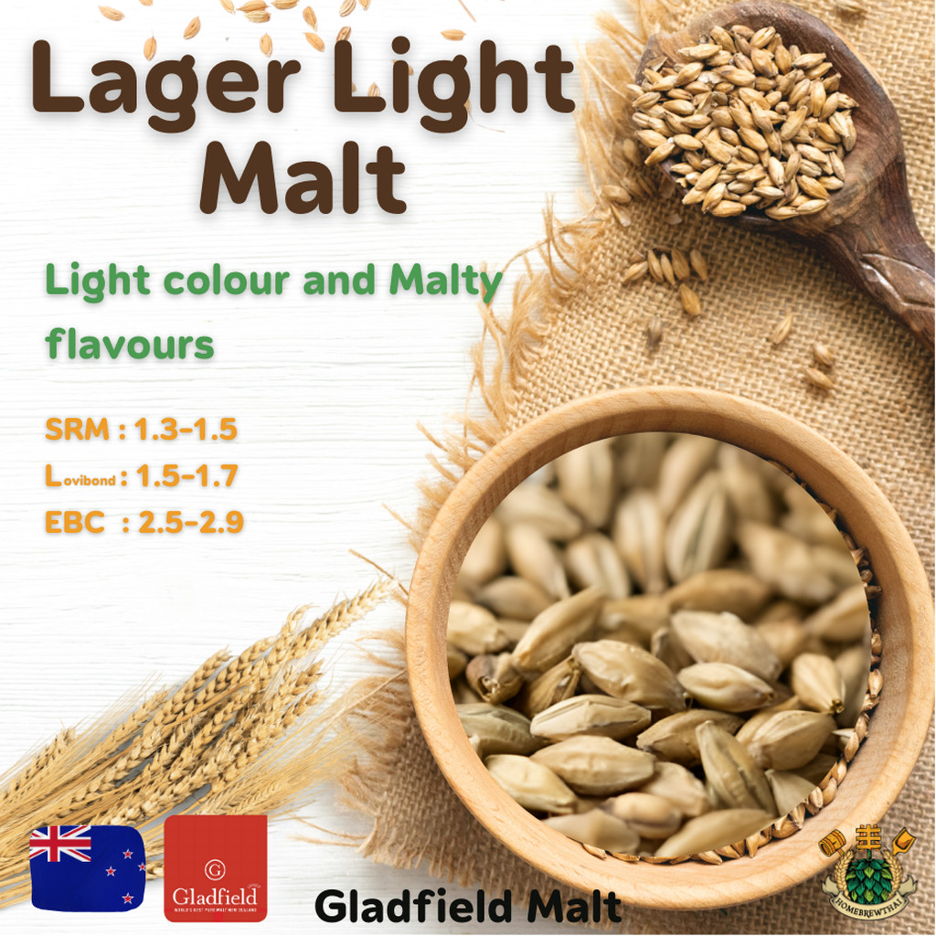 Lager Light/Extra Pale Premium Pilsner Malt (Gladfield)