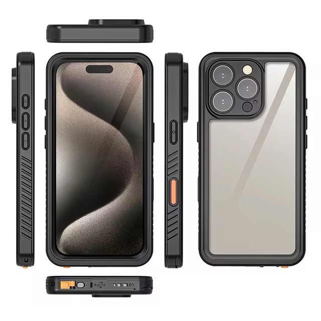 [Redpepper] IP68 Waterproof Phone Case For iPhone 16 Pro Max 16 Plus 15 14 13 Pro Full Protection Underwater Swimming Diving Phone Cover ราคา ถูกที่สุด ดีลบีเคเค แกลเลอรีภาพที่ 9