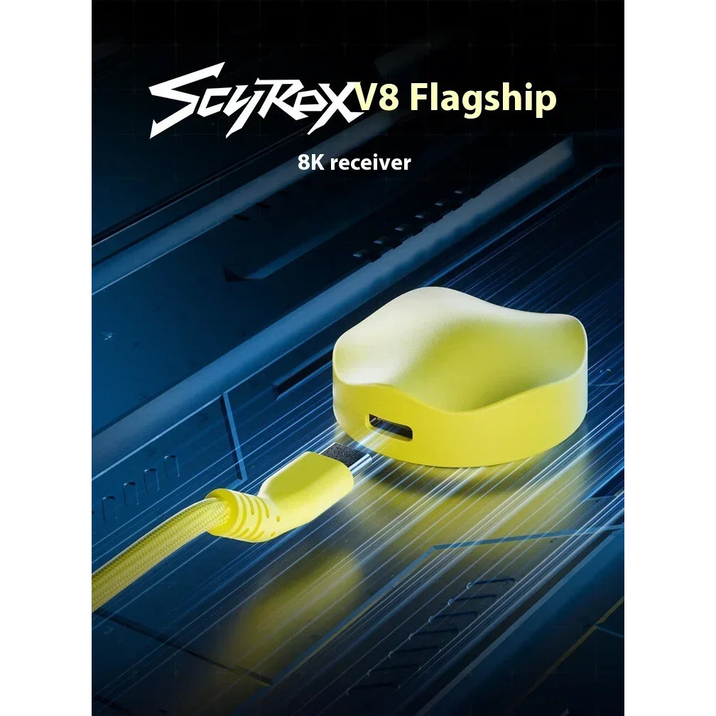Scyrox V8 ไร้สาย pixart 3950 เมาส์น้ําหนักเบา 8K เซ็นเซอร์