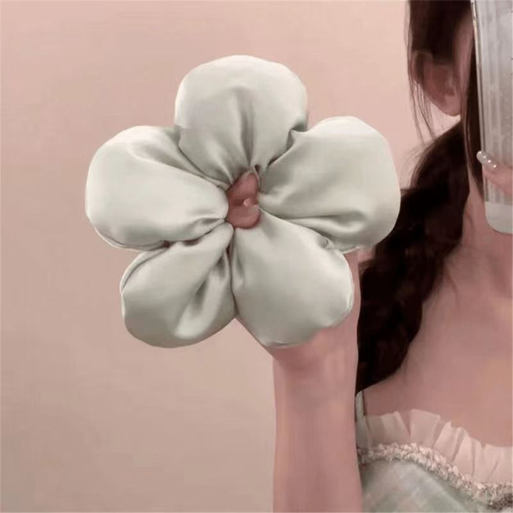 สง่างามน่ารักฟองน้ําดอกไม้ผูกผมแฟชั่นอเนกประสงค์หัวเชือกเกาหลีซอกออกแบบผูกผม - รูปที่ 5