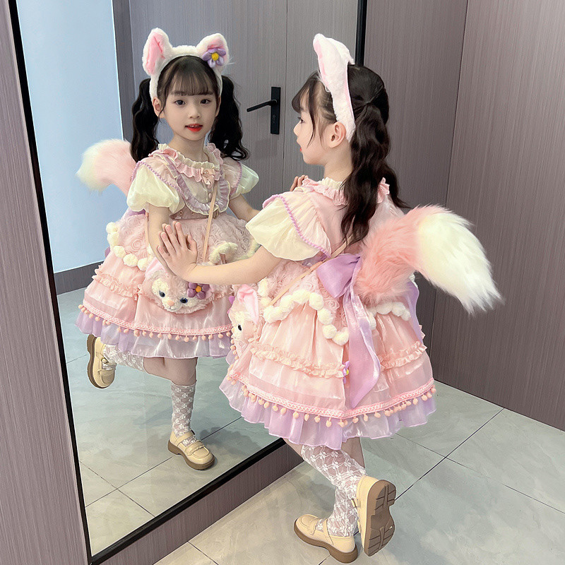 ชุดเดรสโลลิต้าสำหรับเด็กผู้หญิง LinaBell ฤดูร้อน ชุดเจ้าหญิง StellaLou ชุดแขนสั้นสำหรับเด็กผู้หญิงน่ารัก ชุดคอสเพลย์สำหรับเด็ก ราคา ถูกที่สุด ดีลบีเคเค แกลเลอรีภาพที่ 4