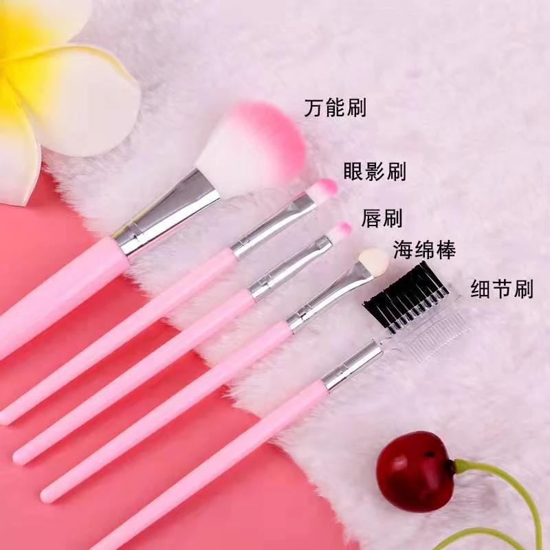 kingshopping A61 เซ็ตแปรงแต่งหน้า 5 ชิ้น รองพื้น อายแชโดว์ บลัชออน thumbnail 3