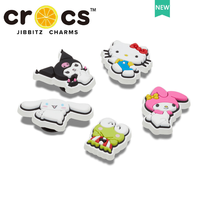 Jibbitz Crocs Charm หัวเข็มขัด Hello Kitty และผองเพื่อน การ์ตูนสุดน่ารักสำหรับรองเท้า จิ๊บบิท ตัวติดรองเท้า Crocs