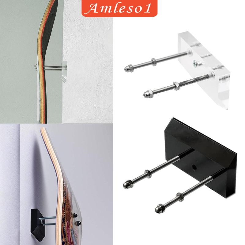 [Amleso1] สเก็ตบอร์ด Wall Mount Skate Board Hanger Longboard Skisสโนว์บอร์ด Surf Board Decks Rack St