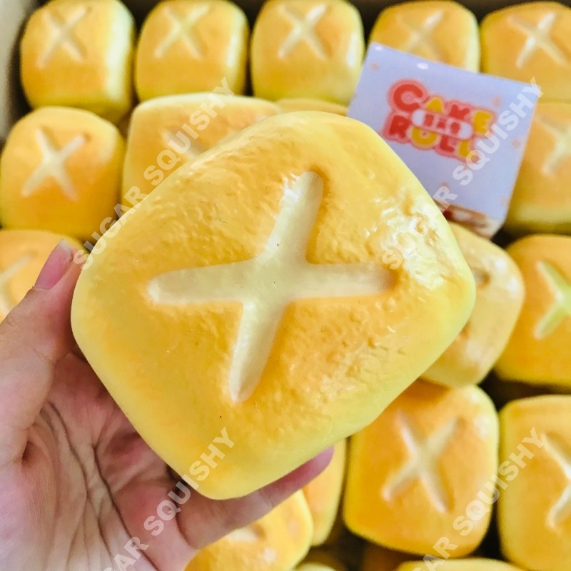 Sugar squishyสกุชชี่ ขนมปังเนย หอม นุ่ม สโลว์ ชิ้นใหญ่ น่ารักฟินมาก