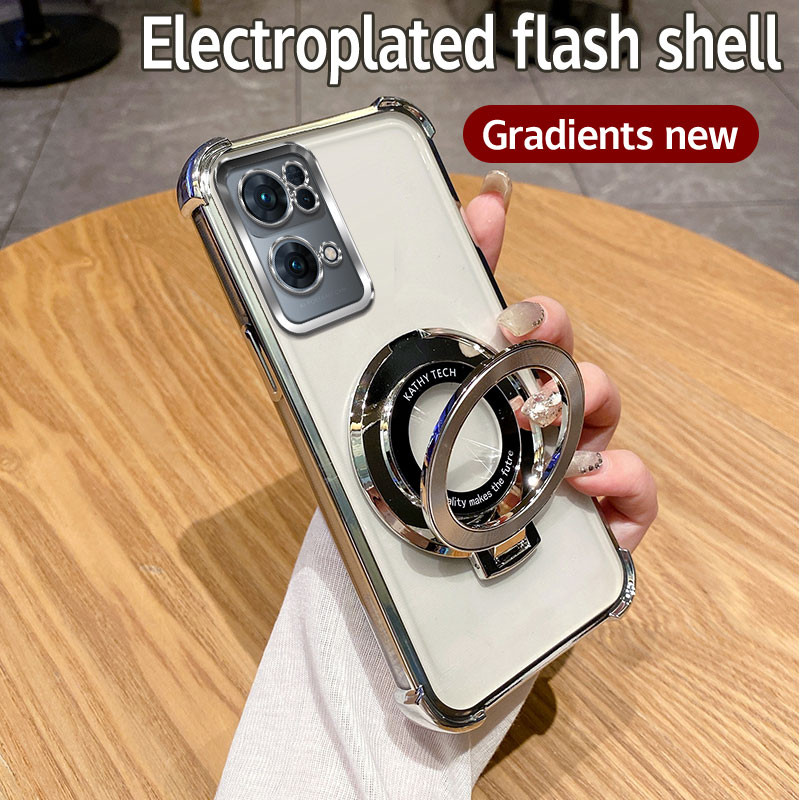 สําหรับ OPPO Reno 7 Pro 5G กรณีกันกระแทก Electroplated TPU ฝาครอบเคสโทรศัพท์สําหรับ OPPO Reno7 Pro 5G กรณี