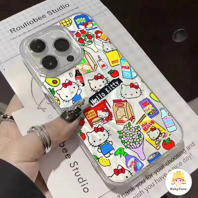 การ์ตูนตลกสวัสดีคิตตี้นุ่ม เคสiPhone 11 13 15 12 14 Pro Max 7Plus 8 7 Plus XR X XS Max SE 2022