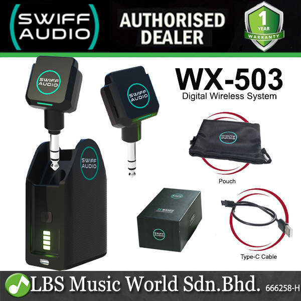 Swiff Audio WX-503 ระบบไร้สายดิจิตอลกีตาร์แบบชาร์จไฟได้ (WX503)