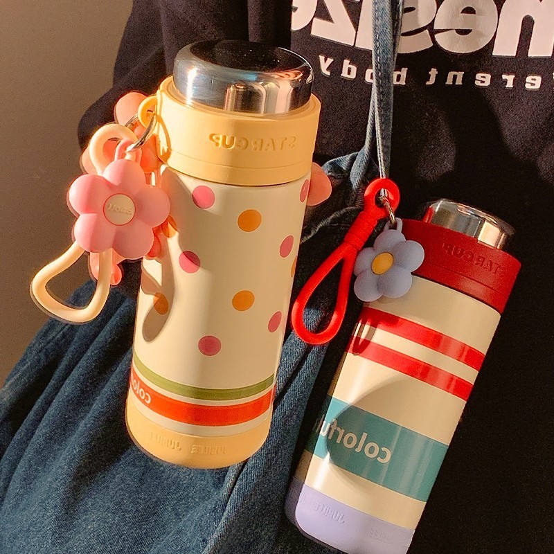 RAINBOW CUP จัดส่งจากท้องถิ่น🚚แก้วเยติ 316 แก้วสแตนเลส พกพาสะดวก ถ้วยน้ำสไตล์การ์ตูนน่ารักๆ500ml