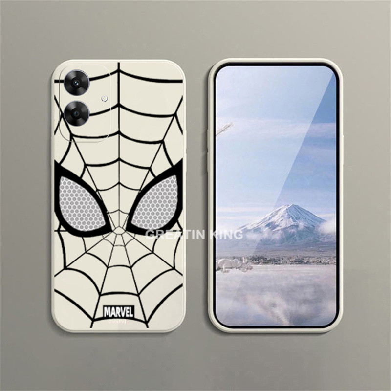 ปลอก TPU แบบนุ่มสําหรับ Realme Note 60 / Narzo N61 / Realme C61 เคสโทรศัพท์อินเดียแฟชั่นการ์ตูน Spider รูปแบบ Soft TPU ฝาครอบป้องกัน