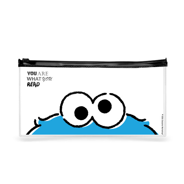 Se-ed (ซีเอ็ด) : SST5-ซองซิปพลาสติก S : SST&YWR Cookie Monster Zipper PVC Bag (SST5CK-ZB-S20-WH) W20xH10 cm.