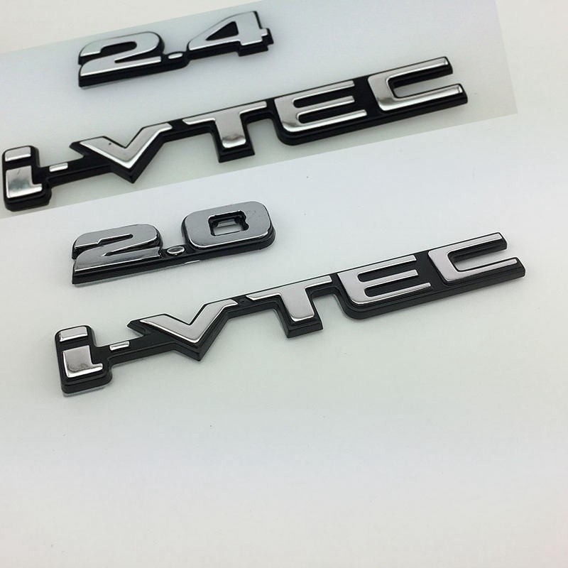 2.0 2.4 IVTEC โลโก้ตัวอักษรสําหรับ Honda 6th 7th generation Accord ด้านหลัง badge รถด้านข้างสัญลักษณ