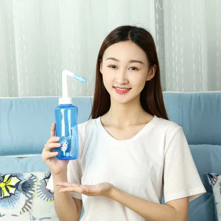 ที่ล้างจมูก 300ml ขวดล้างจมูก ใช้สำหรับ ล้างจมูก มีหัวเปลี่ยนสำหรับเด็กและผู้ใหญ่ ป้องกันการสำลัก