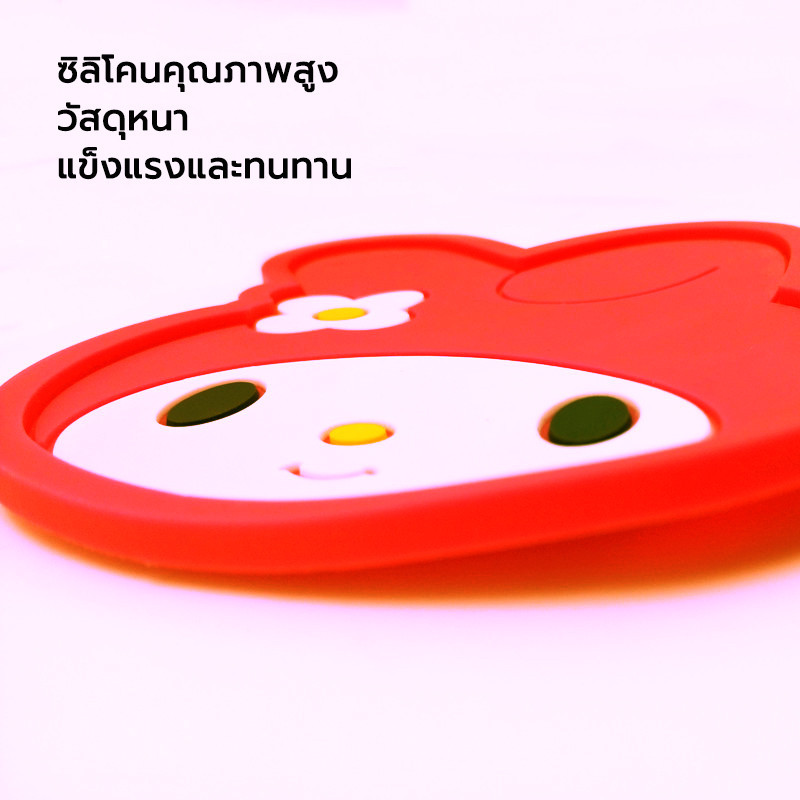 แผ่นรองแก้ว ที่รองแก้วน้ำ จานวางแก้ว ซึมซับน้ำไว PVCกันลื่น การ์ตูนน่ารัก - รูปที่ 7