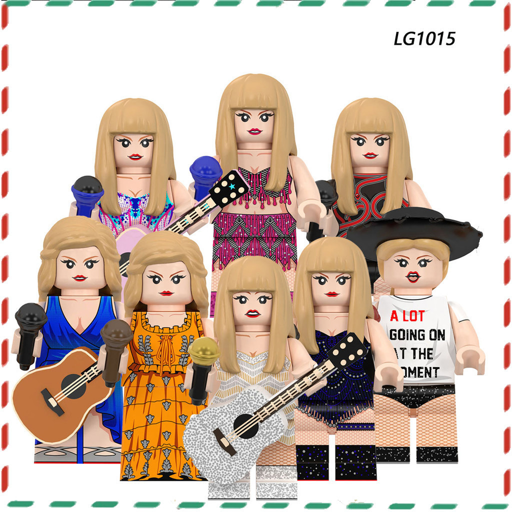 ของเล่นการเรียนรู้สําหรับเด็ก Star series นักร้องหญิงบล็อกตัวต่อนาโนโมเดล minifigures ของเล่น
