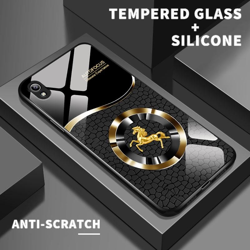 เหมาะสำหรับ VIVO Y91C Y91 Y91i Y93 Y90 Y9s กรณีโทรศัพท์แฟชั่นเคส Simple Horse House