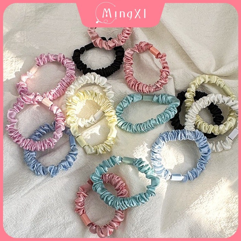 3 ชิ้น / เซต แฟชั่น ไฮพิน เครื่องประดับ ผู้หญิง ยาง สีลูกกวาด ยางรัดผม