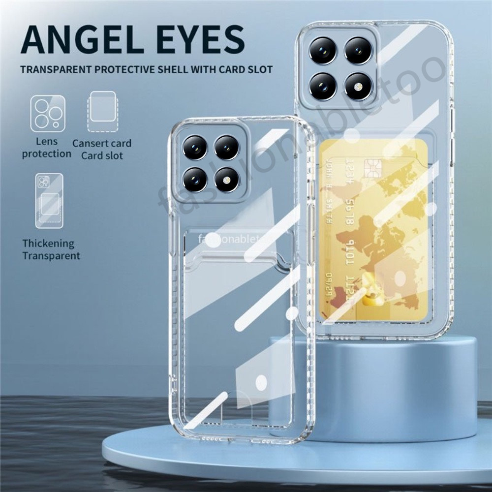 ปลอกสําหรับ Xiaomi 14T pro 14tpro 14 Ultra 14Ultra Xiaomi14T pro Xiaomi14Tpro Square TPU เคสโทรศัพท์ซิลิโคนอ่อนนุ่มช่องใส่การ์ดกล้องเลนส์ป้องกันกันกระแทกโปร่งใส BacK Cover