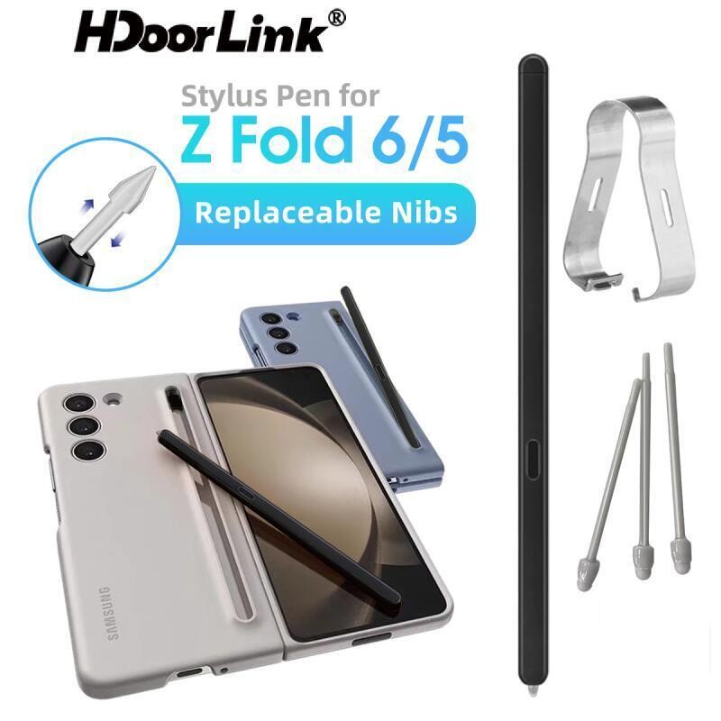 Hdoorlink Stylus ปากกาแม่เหล็กไฟฟ้าสําหรับ Samsung Galaxy Z พับ 6 พับ 5 5G Slim S ปากกา Stylus ใช้งา