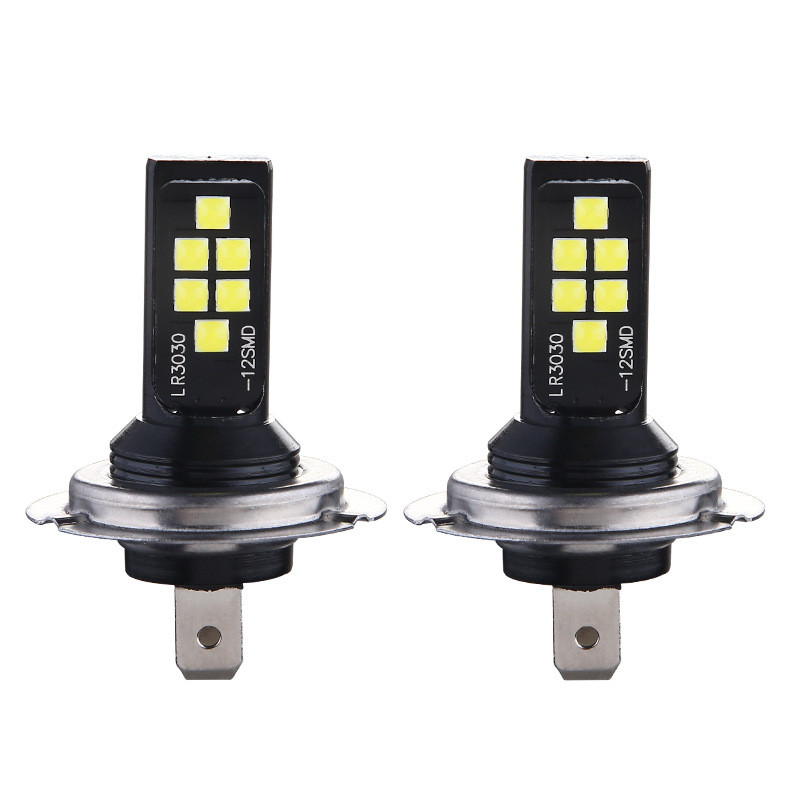 Yชุดหลอดไฟหน้ารถยนต์ H7 2ชิ้น H11 H1 H3 HB3 HB4รถยนต์ตัดหมอกหลอดไฟ LED สีขาว6000K อุปกรณ์ตกแต่งรถยนต