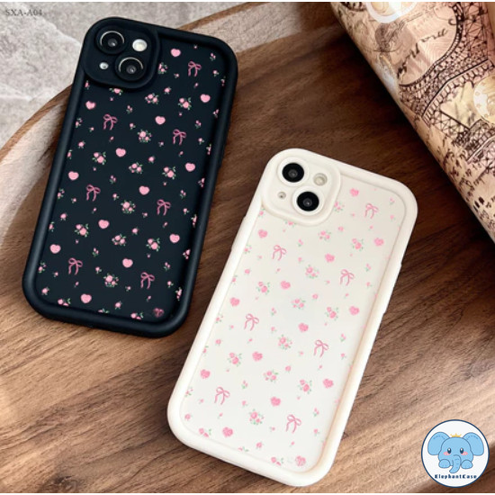 ดอกไม้เล็ก ๆ โรแมนติกโบว์ เคส Realme C67 C25Y C17 C21Y C21 C35 C31 C55 C25 11 5i C15 C51 C53 C12 C20 C51s Note 50 C33