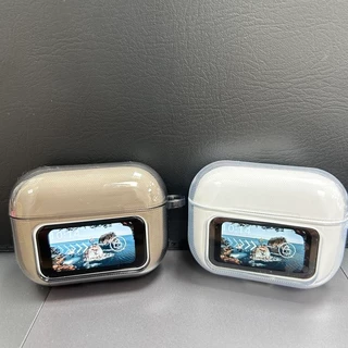 A9pro กรณี TPU โปร่งใส, Anti-Drop โปร่งใส Scilicone ป้องกันรอบทิศทาง 360 องศา, หูฟังไร้สายบลูทูธซิลิโคนพร้อมเชือกเส้นเล็ก Sanrio Carabiner