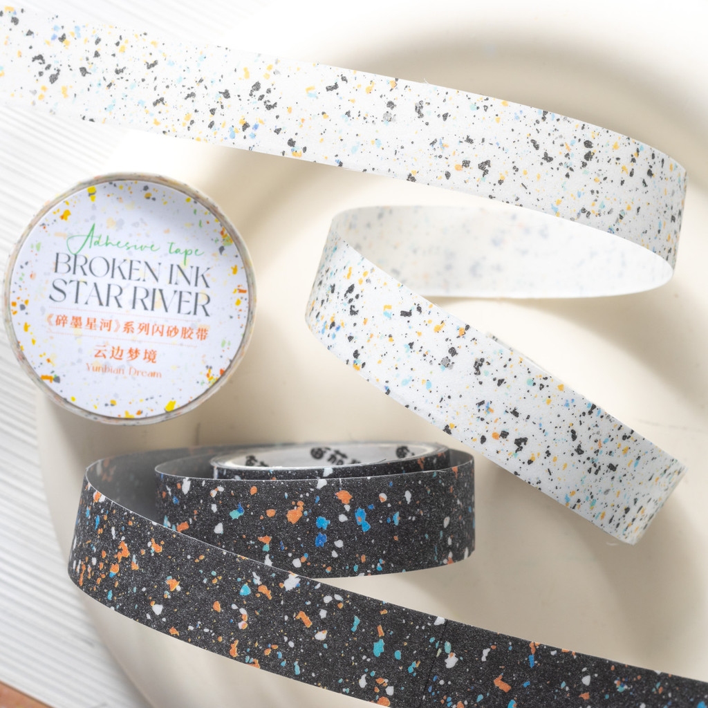 น่ารัก Kawaii Washi เทปชุด Glitter เทปตกแต่งสไตล์เกาหลี Masking เทปชุดสําหรับหัตถกรรมเด็ก Scrapbooking Bullet Journaling DIY ห่อของขวัญ