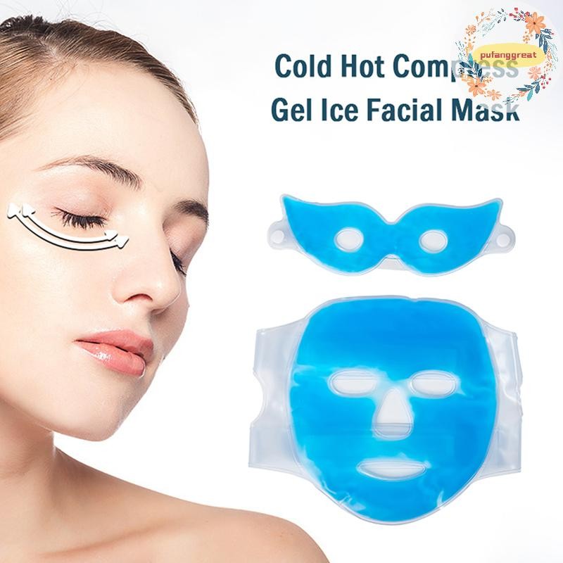 Pufanggreat Ice Pack Cooling Face Mask ปวดปวดหัวบรรเทาเจลหมอน ผ่อนคลาย TH