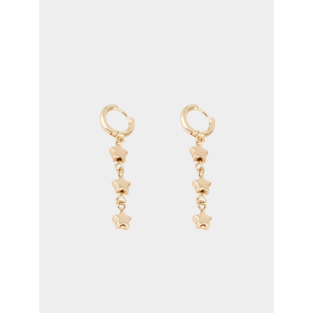 [Pomelo] ต่างหูห่วงรูปดาว / Star-Shaped Hoop Earrings