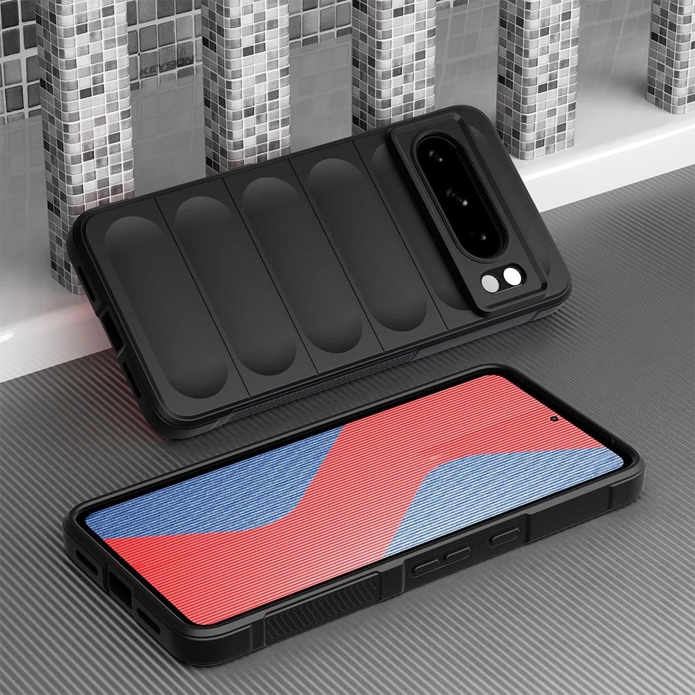 สําหรับ Google Pixel 8 Pro 7 Pro 7A 6A กรณี Anti-skid ซิลิโคนนุ่มกันกระแทกโทรศัพท์ปกหลังสําหรับ Goog