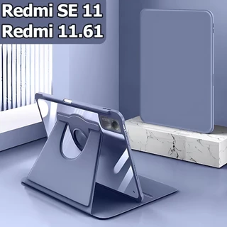 เคส Redmi Pad SE 11นิ้ว Redmi Pad2 /Pad 10.61 Case Redmi Pad pro 12.1 360 ° Rotation วัสดุอะคริลิค Magnetic Case - Auto WakeUp/Slee