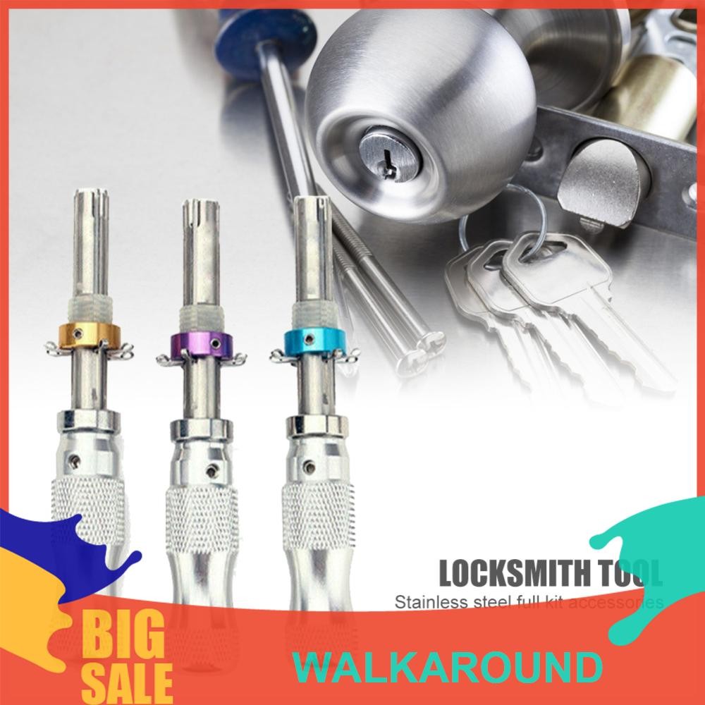 3 ชิ้น Tubular 7 Pins Lock Pick Tool Locksmith Tool Lock Pick Set [walkaround.th]