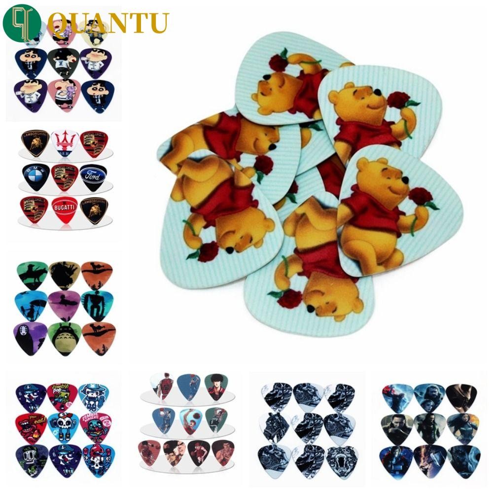 Quantu 10PCS กีตาร์ Plectrum, สองด้าน Pick Mediator กีตาร์ Picks, เครื่องดนตรีสามเหลี่ยม Gestures 0.