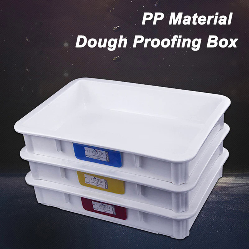 Pizzathome Pizza Dough Proofing Box Stackable Commercial Quality Trays with Covers Pizza Dough Conta