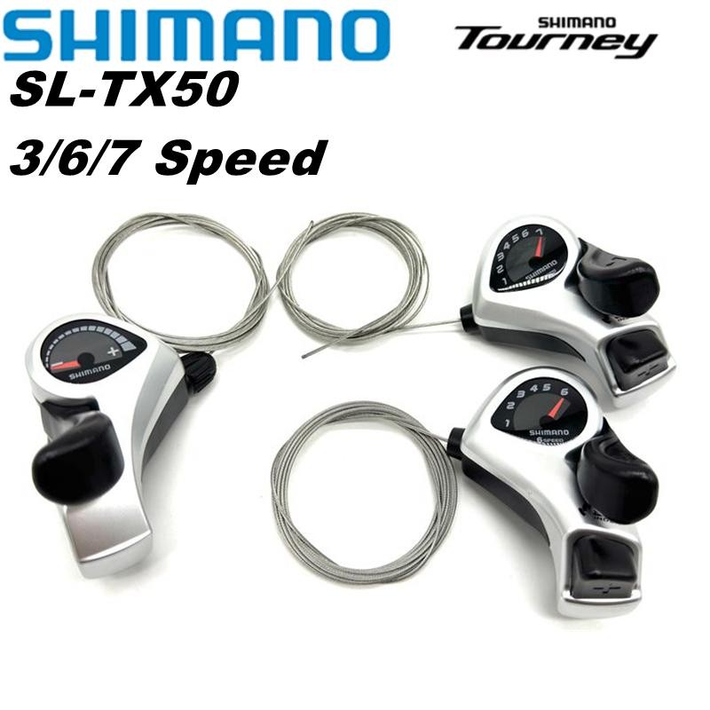 Shimano Tourney TX50 Shifter SL-TX50 จักรยาน Shift Lever 3 6 7s 18/21S MTB จักรยาน Shifter Trigger สวิทช์ซ้าย/ขวาสาย