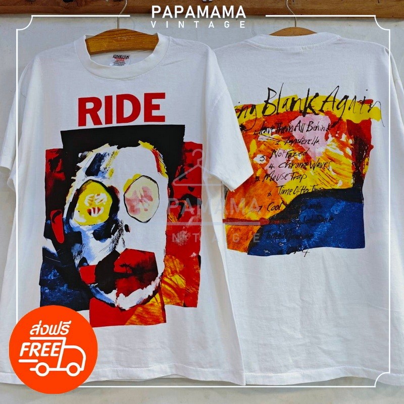 [ RIDE ] Going Blank Again 1992 เสื้อวินเทจ เสื้อทัวร์ วงร๊อค men vintage shirt