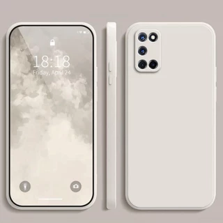 เคส OPPO A92 A52 สีทึบ OPPO A92 A52 เคสซิลิโคนป้องกันการตกสีธรรมดาเรียบง่าย YT