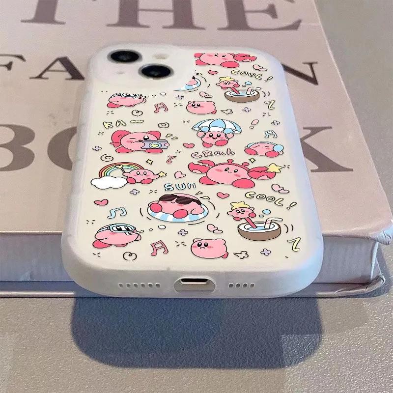 [ลดราคาร่วมแบรนด์] น่ารัก Star Kirby Apple 16/15/14 เคสโทรศัพท์ iPhone13/12/11 Soft Case xs/xr การ์ต