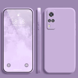 เคส Vivo Y31 สีทึบ Vivo Y31 เคสซิลิโคนป้องกันการตกสีธรรมดาเรียบง่าย YT