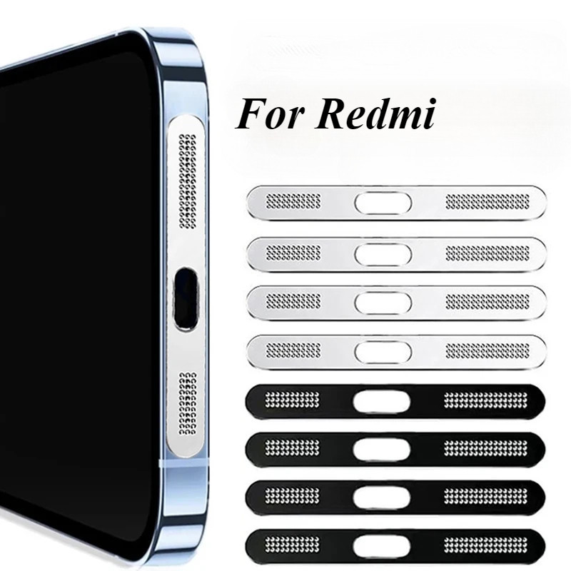 สําหรับ Redmi K70 K60 Pro Ultra K70e 2 ชิ้นคุณภาพสูงโลหะโทรศัพท์ฮอร์นกันฝุ่นสติกเกอร์สุทธิ Anti Scra