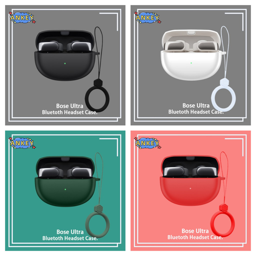 Case for Bose Ultra Open Earbuds Protective Cover ring Anti-fall Soft Silicone Wireless Bluetooth Earbuds Carrying