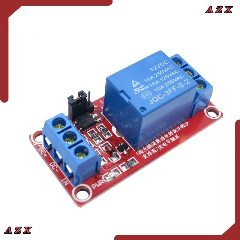 งานแท้ ร้านในไทย 5V 12V 1-Ch Relay Module L/H Trigger 250VAC with LED:บอร์ดรีเลย์ 1 ช่อง ใช้ไฟ 5โวล 10A