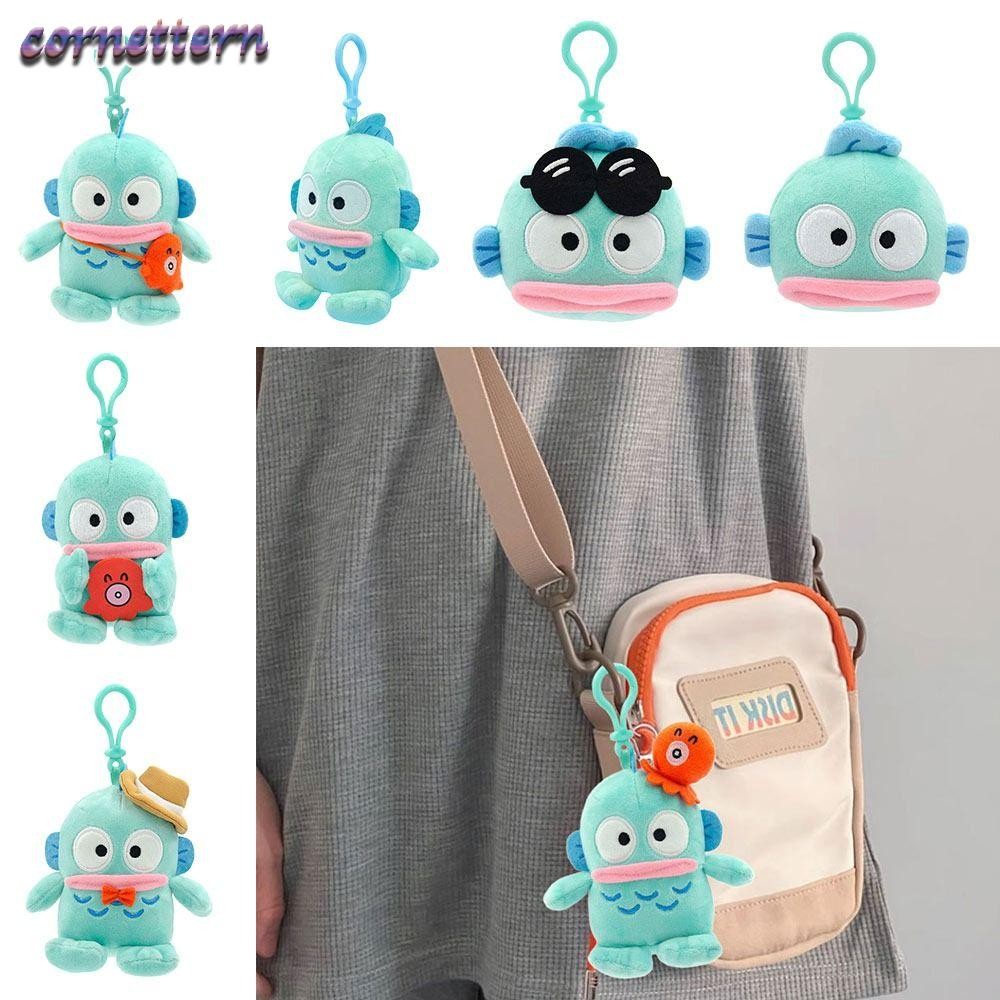 ของเล่นตุ๊กตา CORNE Hangyodon, ตุ๊กตา Sanrio นุ่มน่ารัก, พวงกุญแจตุ๊กตาการ์ตูนน่ารัก