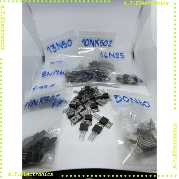ถูกสุด! 13N50 11nk50z 50n6016n25 60nf06 8nm60 10nk50zto220 N-Chanel MOSFET1ชิ้น