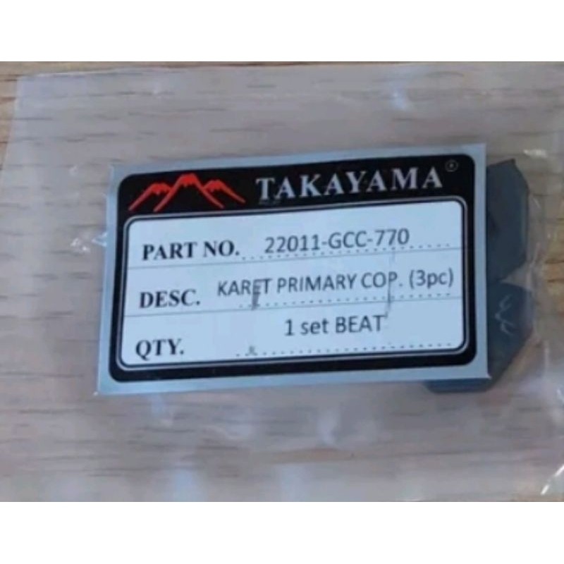 ยางบ้านลูกกลิ้ง Beat / Scoopy 3 ชิ้น Takayama 22011GCC770 Beat / Scoopy บ้านบอล 3 ชิ้น Takayama 2201