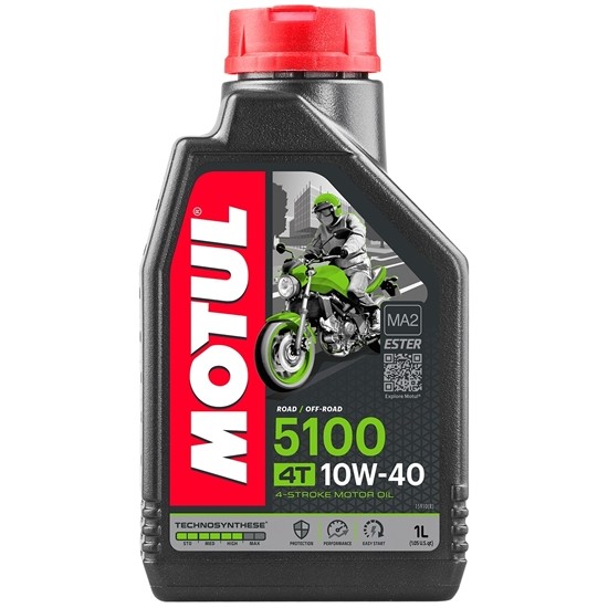 MOTUL 5100 10W40 น้ำมันเครื่องโมตุล SAE-10W40 ( ขนาด 1 ลิตร )