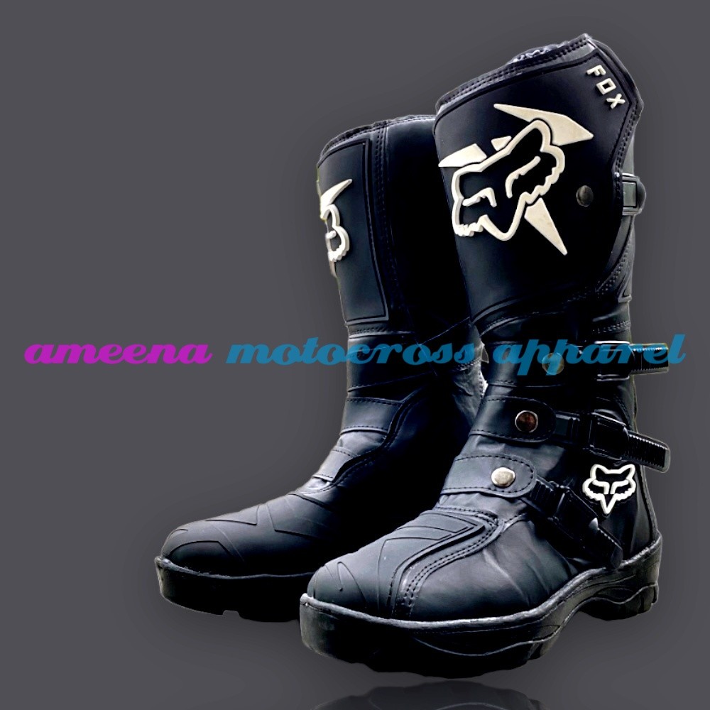 Mx Boots SV Shoes - Trail Shoes - รองเท้าวิบาก - รองเท้า Enduro - สีดําธรรมชาติ